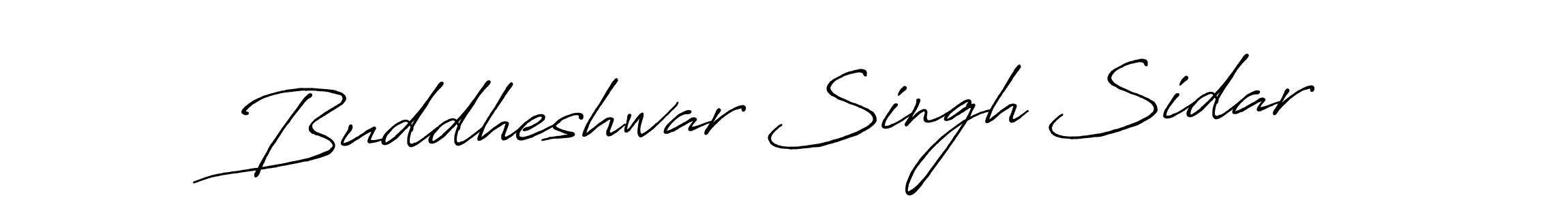 Buddheshwar Singh Sidar stylish signature style. Best Handwritten Sign (Antro_Vectra_Bolder) for my name. Handwritten Signature Collection Ideas for my name Buddheshwar Singh Sidar. Buddheshwar Singh Sidar signature style 7 images and pictures png