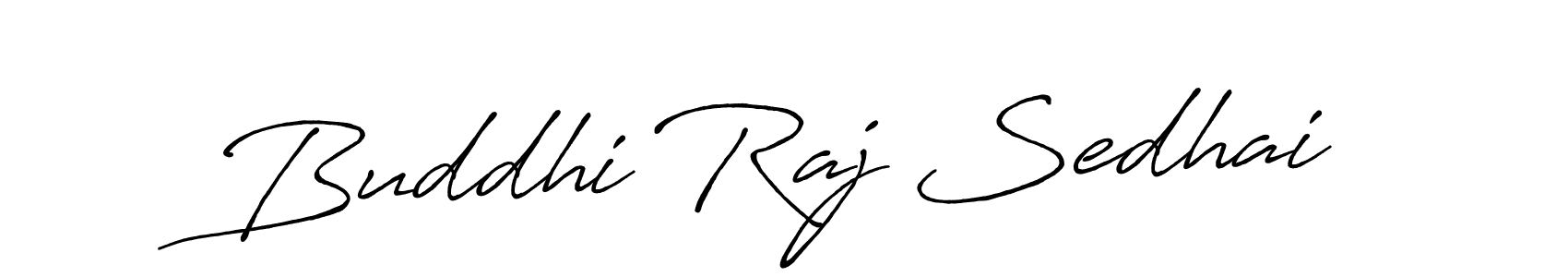 Make a beautiful signature design for name Buddhi Raj Sedhai. With this signature (Antro_Vectra_Bolder) style, you can create a handwritten signature for free. Buddhi Raj Sedhai signature style 7 images and pictures png