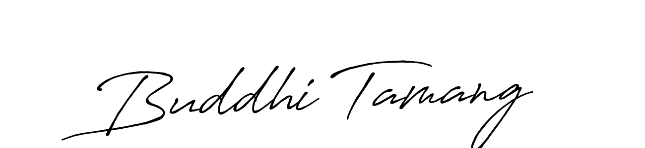 Design your own signature with our free online signature maker. With this signature software, you can create a handwritten (Antro_Vectra_Bolder) signature for name Buddhi Tamang. Buddhi Tamang signature style 7 images and pictures png