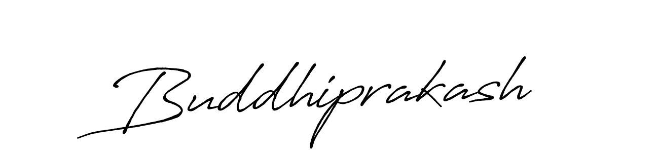 Create a beautiful signature design for name Buddhiprakash. With this signature (Antro_Vectra_Bolder) fonts, you can make a handwritten signature for free. Buddhiprakash signature style 7 images and pictures png