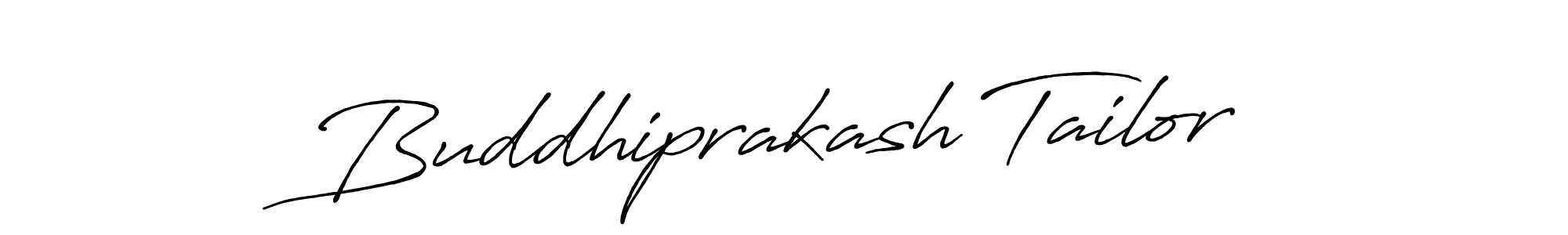Create a beautiful signature design for name Buddhiprakash Tailor. With this signature (Antro_Vectra_Bolder) fonts, you can make a handwritten signature for free. Buddhiprakash Tailor signature style 7 images and pictures png