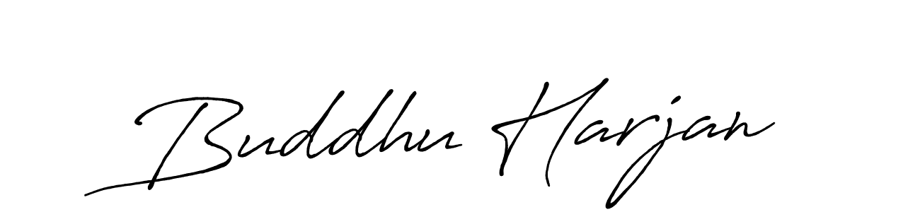 Use a signature maker to create a handwritten signature online. With this signature software, you can design (Antro_Vectra_Bolder) your own signature for name Buddhu Harjan. Buddhu Harjan signature style 7 images and pictures png