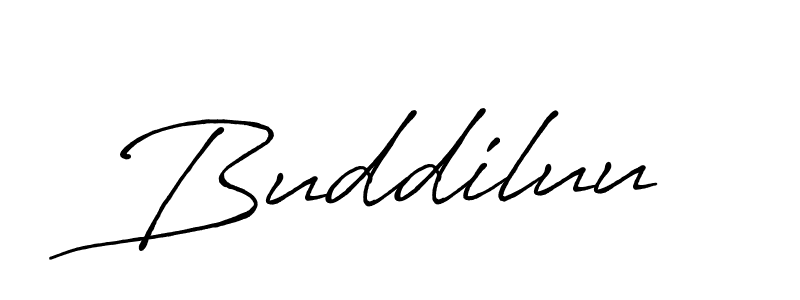 Also we have Buddiluu name is the best signature style. Create professional handwritten signature collection using Antro_Vectra_Bolder autograph style. Buddiluu signature style 7 images and pictures png