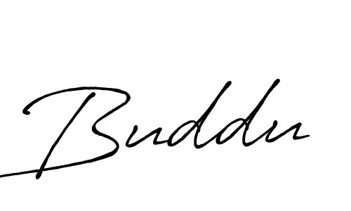 Buddu stylish signature style. Best Handwritten Sign (Antro_Vectra_Bolder) for my name. Handwritten Signature Collection Ideas for my name Buddu. Buddu signature style 7 images and pictures png