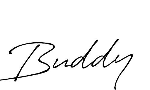 Create a beautiful signature design for name Buddy. With this signature (Antro_Vectra_Bolder) fonts, you can make a handwritten signature for free. Buddy signature style 7 images and pictures png