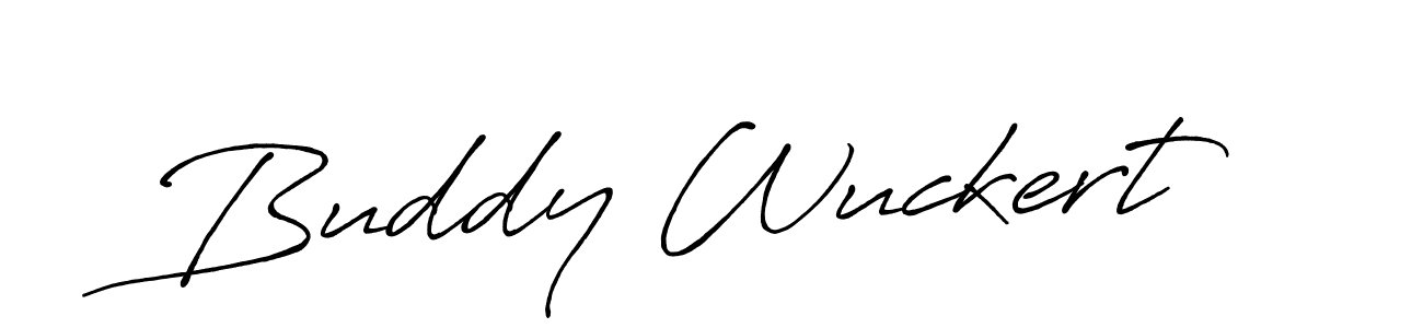 Make a beautiful signature design for name Buddy Wuckert. With this signature (Antro_Vectra_Bolder) style, you can create a handwritten signature for free. Buddy Wuckert signature style 7 images and pictures png