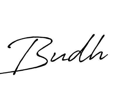 Budh stylish signature style. Best Handwritten Sign (Antro_Vectra_Bolder) for my name. Handwritten Signature Collection Ideas for my name Budh. Budh signature style 7 images and pictures png