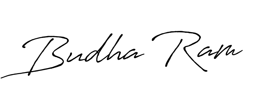 Design your own signature with our free online signature maker. With this signature software, you can create a handwritten (Antro_Vectra_Bolder) signature for name Budha Ram. Budha Ram signature style 7 images and pictures png