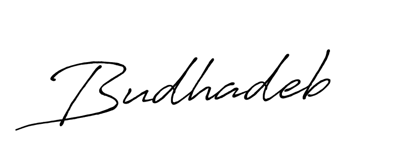 Create a beautiful signature design for name Budhadeb. With this signature (Antro_Vectra_Bolder) fonts, you can make a handwritten signature for free. Budhadeb signature style 7 images and pictures png