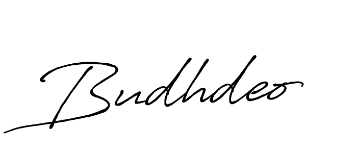 Design your own signature with our free online signature maker. With this signature software, you can create a handwritten (Antro_Vectra_Bolder) signature for name Budhdeo. Budhdeo signature style 7 images and pictures png