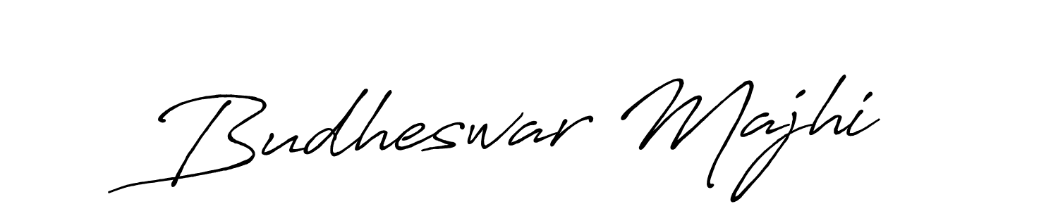Use a signature maker to create a handwritten signature online. With this signature software, you can design (Antro_Vectra_Bolder) your own signature for name Budheswar Majhi. Budheswar Majhi signature style 7 images and pictures png