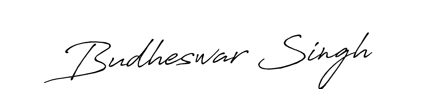 The best way (Antro_Vectra_Bolder) to make a short signature is to pick only two or three words in your name. The name Budheswar Singh include a total of six letters. For converting this name. Budheswar Singh signature style 7 images and pictures png