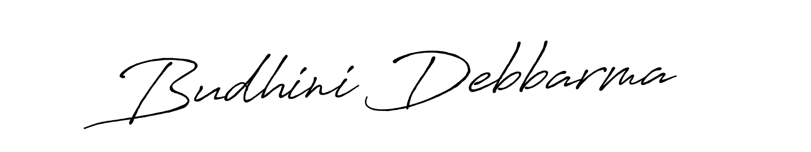 Budhini Debbarma stylish signature style. Best Handwritten Sign (Antro_Vectra_Bolder) for my name. Handwritten Signature Collection Ideas for my name Budhini Debbarma. Budhini Debbarma signature style 7 images and pictures png