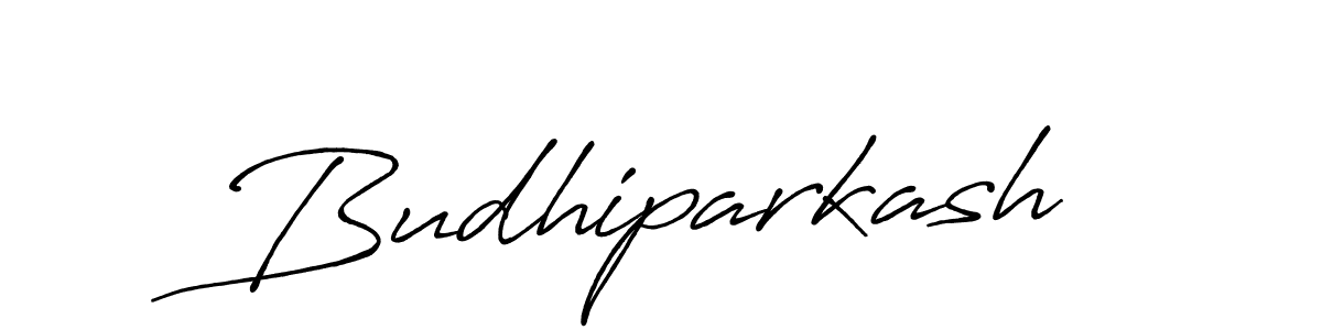 Make a beautiful signature design for name Budhiparkash. With this signature (Antro_Vectra_Bolder) style, you can create a handwritten signature for free. Budhiparkash signature style 7 images and pictures png