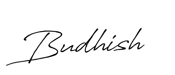 Budhish stylish signature style. Best Handwritten Sign (Antro_Vectra_Bolder) for my name. Handwritten Signature Collection Ideas for my name Budhish. Budhish signature style 7 images and pictures png