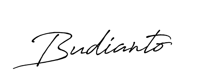 Create a beautiful signature design for name Budianto. With this signature (Antro_Vectra_Bolder) fonts, you can make a handwritten signature for free. Budianto signature style 7 images and pictures png