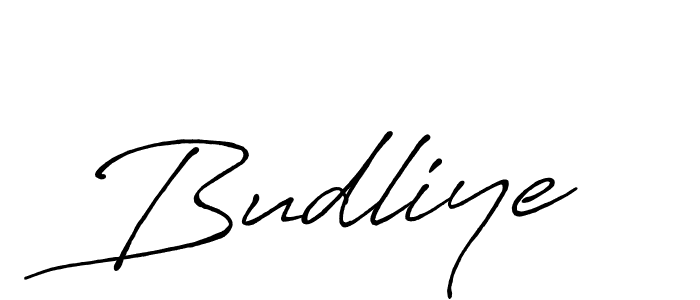 Make a short Budliye signature style. Manage your documents anywhere anytime using Antro_Vectra_Bolder. Create and add eSignatures, submit forms, share and send files easily. Budliye signature style 7 images and pictures png
