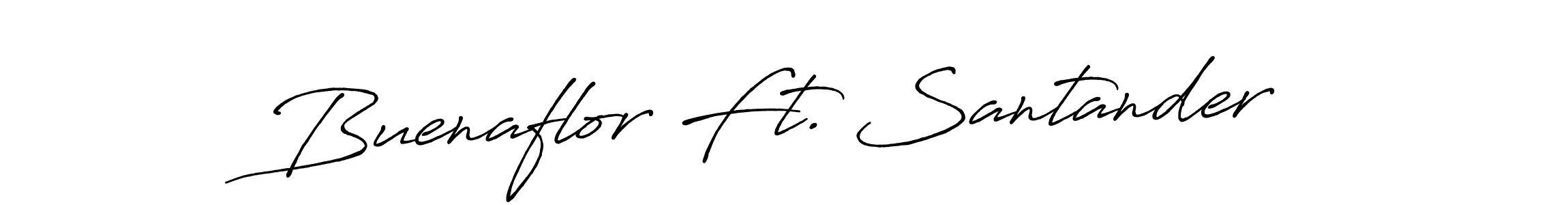 Make a beautiful signature design for name Buenaflor Ft. Santander. With this signature (Antro_Vectra_Bolder) style, you can create a handwritten signature for free. Buenaflor Ft. Santander signature style 7 images and pictures png