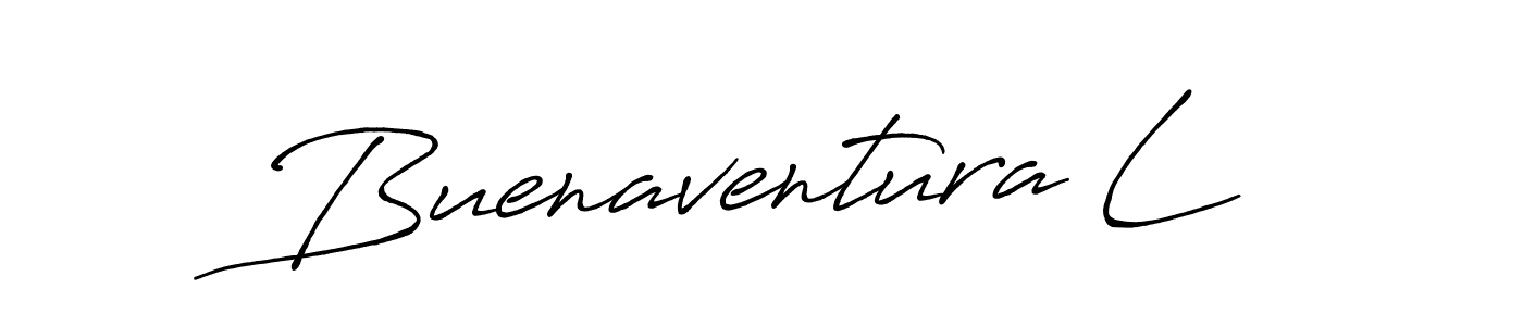 How to make Buenaventura L signature? Antro_Vectra_Bolder is a professional autograph style. Create handwritten signature for Buenaventura L name. Buenaventura L signature style 7 images and pictures png