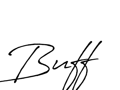 How to make Buff signature? Antro_Vectra_Bolder is a professional autograph style. Create handwritten signature for Buff name. Buff signature style 7 images and pictures png