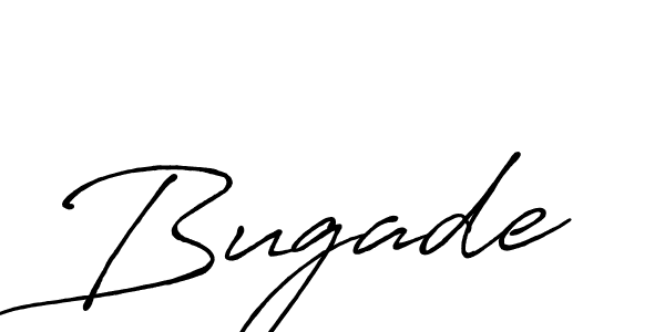 Also we have Bugade name is the best signature style. Create professional handwritten signature collection using Antro_Vectra_Bolder autograph style. Bugade signature style 7 images and pictures png