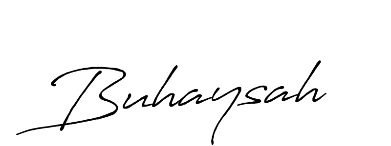 Create a beautiful signature design for name Buhaysah. With this signature (Antro_Vectra_Bolder) fonts, you can make a handwritten signature for free. Buhaysah signature style 7 images and pictures png