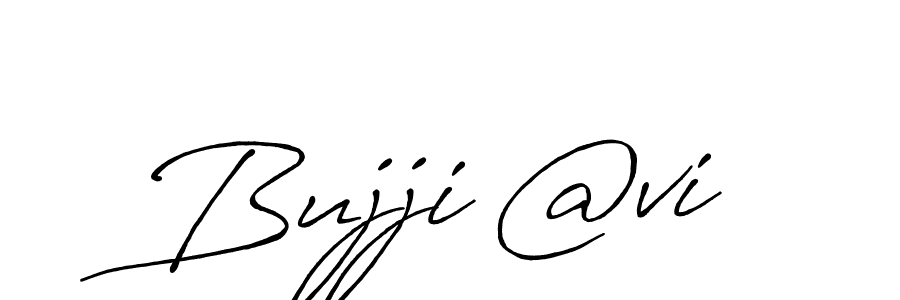 Similarly Antro_Vectra_Bolder is the best handwritten signature design. Signature creator online .You can use it as an online autograph creator for name Bujji @vi. Bujji @vi signature style 7 images and pictures png