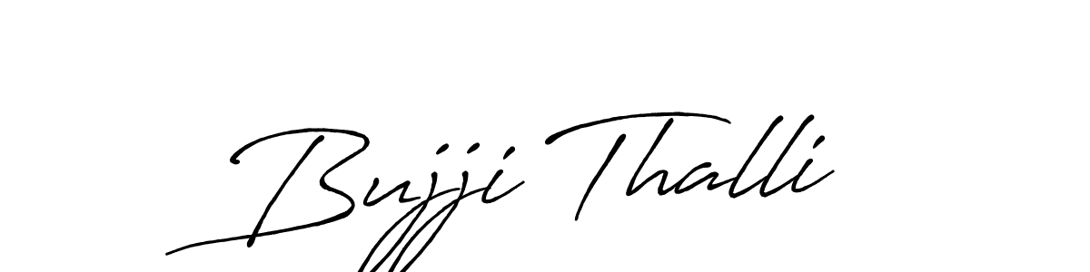 The best way (Antro_Vectra_Bolder) to make a short signature is to pick only two or three words in your name. The name Bujji Thalli include a total of six letters. For converting this name. Bujji Thalli signature style 7 images and pictures png