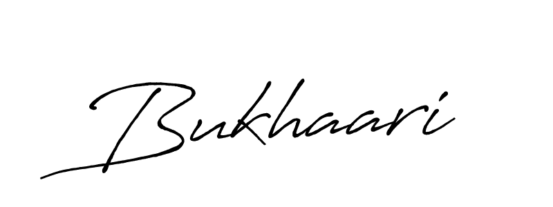 How to make Bukhaari signature? Antro_Vectra_Bolder is a professional autograph style. Create handwritten signature for Bukhaari name. Bukhaari signature style 7 images and pictures png