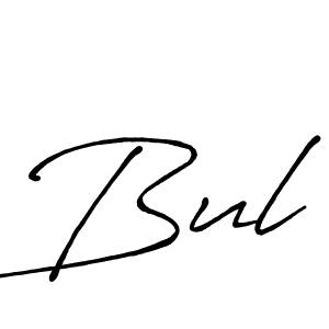 You should practise on your own different ways (Antro_Vectra_Bolder) to write your name (Bul) in signature. don't let someone else do it for you. Bul signature style 7 images and pictures png