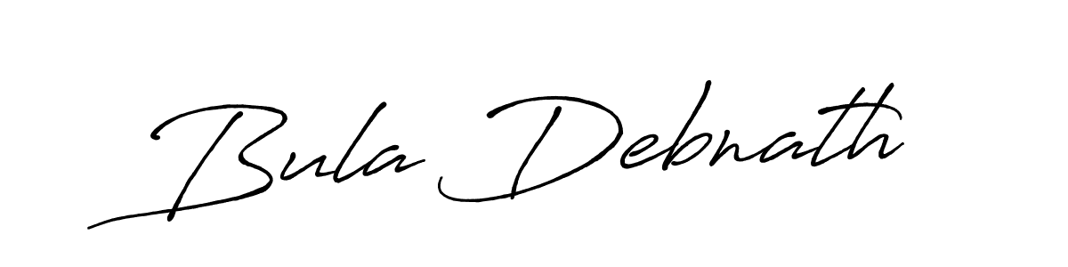 Bula Debnath stylish signature style. Best Handwritten Sign (Antro_Vectra_Bolder) for my name. Handwritten Signature Collection Ideas for my name Bula Debnath. Bula Debnath signature style 7 images and pictures png