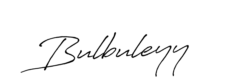 Make a beautiful signature design for name Bulbuleyy. With this signature (Antro_Vectra_Bolder) style, you can create a handwritten signature for free. Bulbuleyy signature style 7 images and pictures png
