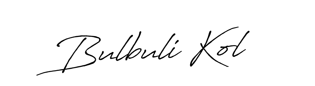 Antro_Vectra_Bolder is a professional signature style that is perfect for those who want to add a touch of class to their signature. It is also a great choice for those who want to make their signature more unique. Get Bulbuli Kol name to fancy signature for free. Bulbuli Kol signature style 7 images and pictures png