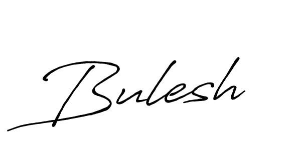 Use a signature maker to create a handwritten signature online. With this signature software, you can design (Antro_Vectra_Bolder) your own signature for name Bulesh. Bulesh signature style 7 images and pictures png