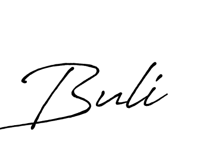 How to make Buli signature? Antro_Vectra_Bolder is a professional autograph style. Create handwritten signature for Buli name. Buli signature style 7 images and pictures png