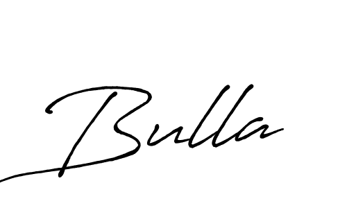 How to make Bulla signature? Antro_Vectra_Bolder is a professional autograph style. Create handwritten signature for Bulla name. Bulla signature style 7 images and pictures png