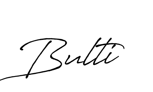 Bulti stylish signature style. Best Handwritten Sign (Antro_Vectra_Bolder) for my name. Handwritten Signature Collection Ideas for my name Bulti. Bulti signature style 7 images and pictures png