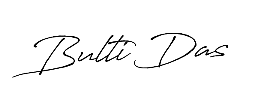 Create a beautiful signature design for name Bulti Das. With this signature (Antro_Vectra_Bolder) fonts, you can make a handwritten signature for free. Bulti Das signature style 7 images and pictures png