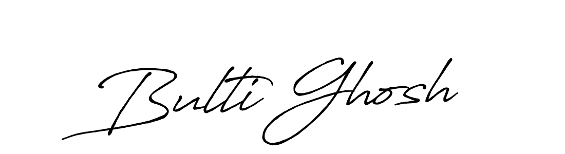 Bulti Ghosh stylish signature style. Best Handwritten Sign (Antro_Vectra_Bolder) for my name. Handwritten Signature Collection Ideas for my name Bulti Ghosh. Bulti Ghosh signature style 7 images and pictures png