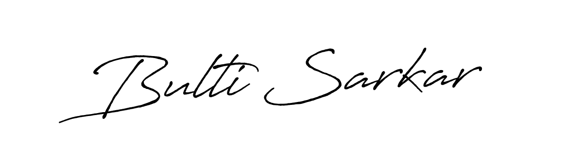 How to make Bulti Sarkar signature? Antro_Vectra_Bolder is a professional autograph style. Create handwritten signature for Bulti Sarkar name. Bulti Sarkar signature style 7 images and pictures png