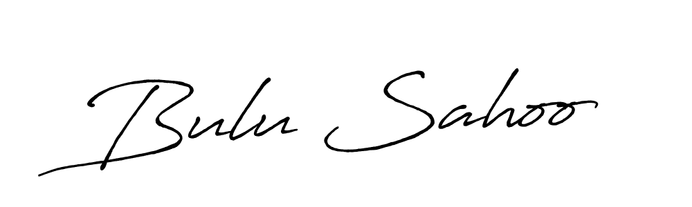 Design your own signature with our free online signature maker. With this signature software, you can create a handwritten (Antro_Vectra_Bolder) signature for name Bulu Sahoo. Bulu Sahoo signature style 7 images and pictures png
