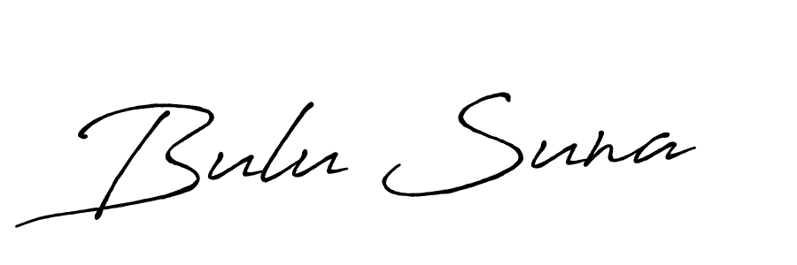 How to make Bulu Suna signature? Antro_Vectra_Bolder is a professional autograph style. Create handwritten signature for Bulu Suna name. Bulu Suna signature style 7 images and pictures png