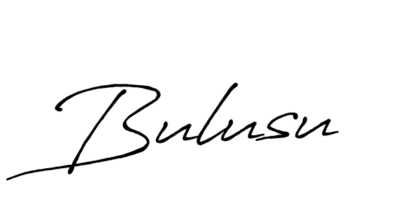 Design your own signature with our free online signature maker. With this signature software, you can create a handwritten (Antro_Vectra_Bolder) signature for name Bulusu. Bulusu signature style 7 images and pictures png