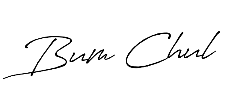 Also You can easily find your signature by using the search form. We will create Bum Chul name handwritten signature images for you free of cost using Antro_Vectra_Bolder sign style. Bum Chul signature style 7 images and pictures png