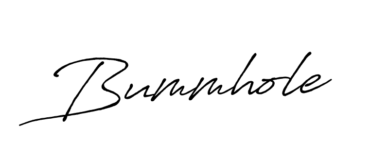How to make Bummhole signature? Antro_Vectra_Bolder is a professional autograph style. Create handwritten signature for Bummhole name. Bummhole signature style 7 images and pictures png