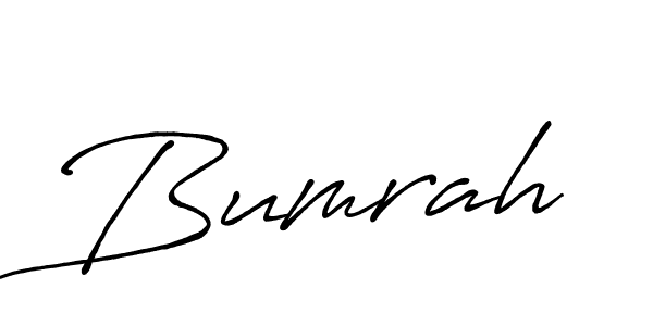 Make a beautiful signature design for name Bumrah. With this signature (Antro_Vectra_Bolder) style, you can create a handwritten signature for free. Bumrah signature style 7 images and pictures png