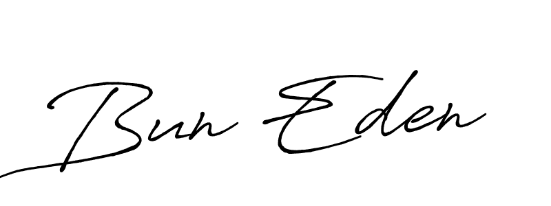 How to make Bun Eden signature? Antro_Vectra_Bolder is a professional autograph style. Create handwritten signature for Bun Eden name. Bun Eden signature style 7 images and pictures png