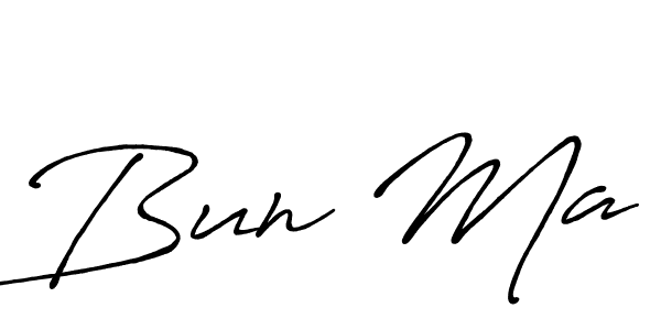 Create a beautiful signature design for name Bun Ma. With this signature (Antro_Vectra_Bolder) fonts, you can make a handwritten signature for free. Bun Ma signature style 7 images and pictures png