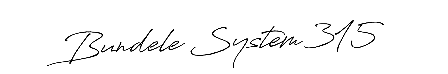 The best way (Antro_Vectra_Bolder) to make a short signature is to pick only two or three words in your name. The name Bundele System 315 include a total of six letters. For converting this name. Bundele System 315 signature style 7 images and pictures png