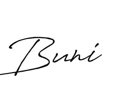 Best and Professional Signature Style for Buni. Antro_Vectra_Bolder Best Signature Style Collection. Buni signature style 7 images and pictures png